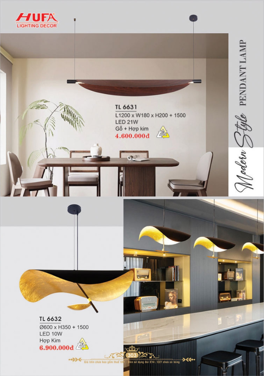 Bảng giá đèn trang trí HUFA